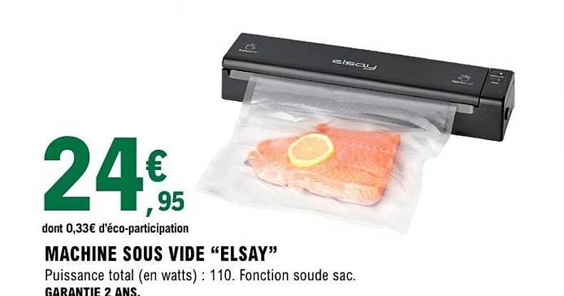 MACHINE SOUS VIDE "ELSAY"