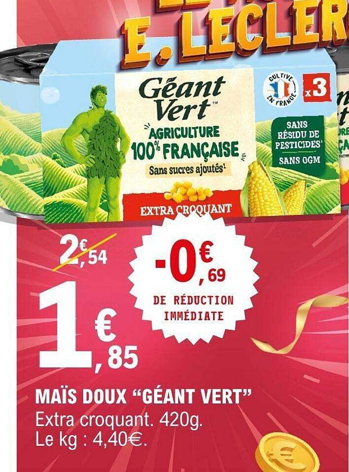 MAÏS DOUX "GÉANT VERT"