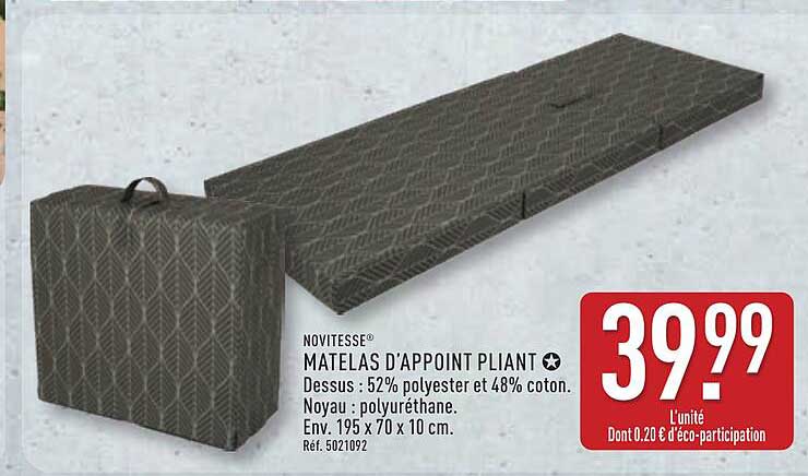 MATELAS D'APPOINT PLANT