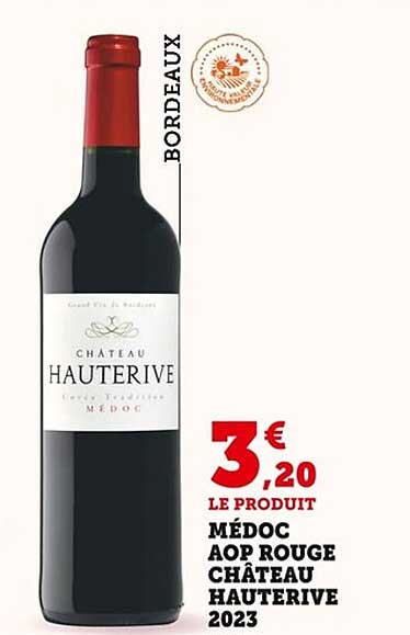 Médoc AOP Rouge Château Hauterive 2023