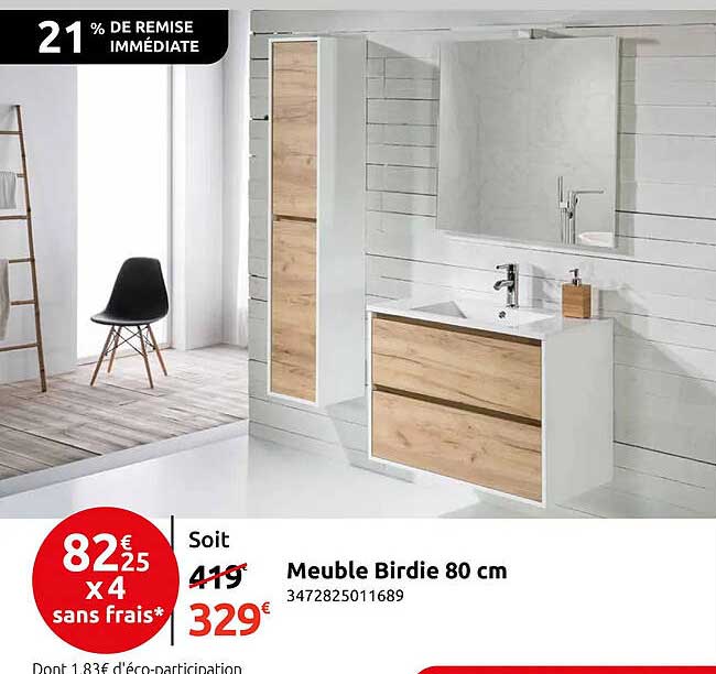 Meuble Birdie 80 cm