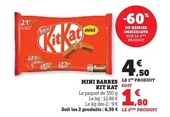 MINI BARRES KIT KAT