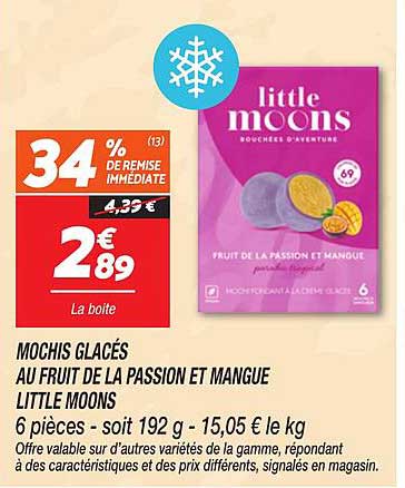 Mochis Glacés au Fruit de La Passion et Mangue