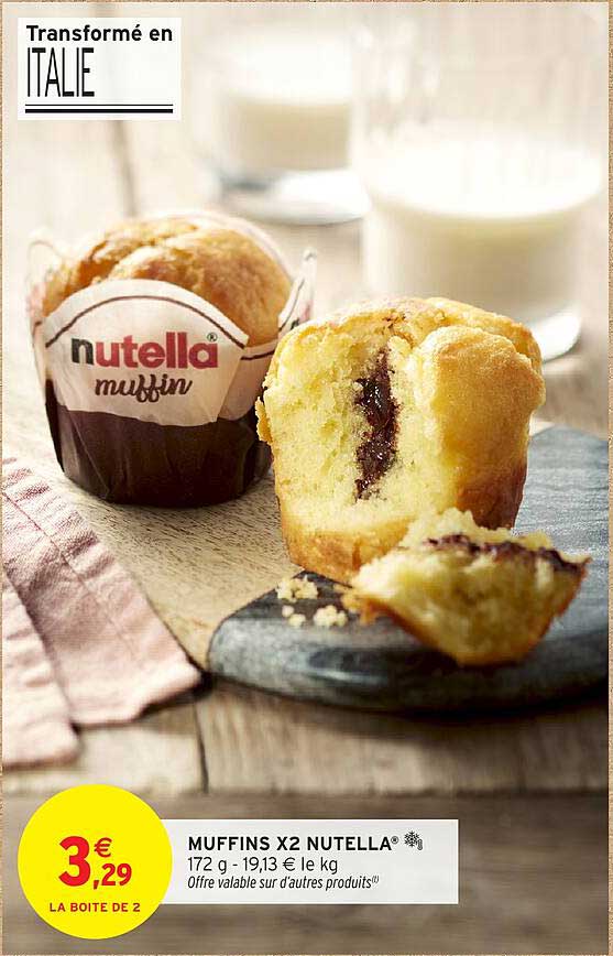 MUFFINS X2 NUTELLA®