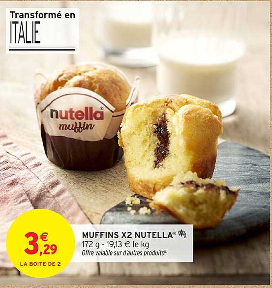 MUFFINS X2 NUTELLA®