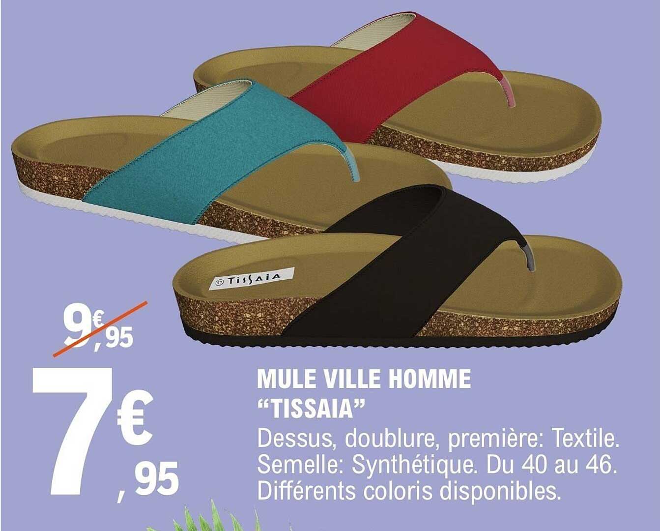 MULE VILLE HOMME “TISSAIA”