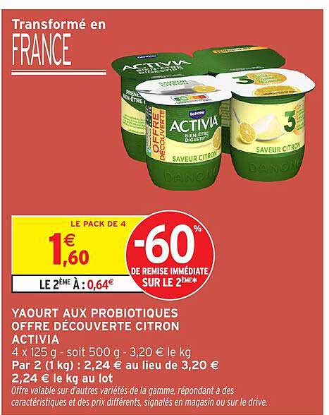 OFFRE DÉCOUVERTE CITRON ACTIVIA