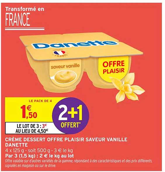 OFFRE PLAISIR SAVEUR VANILLE