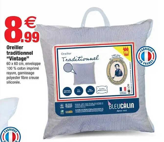 Oreiller traditionnel "Vintage"