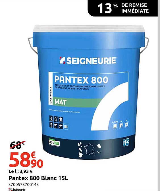 Pantex 800 Blanc 15L