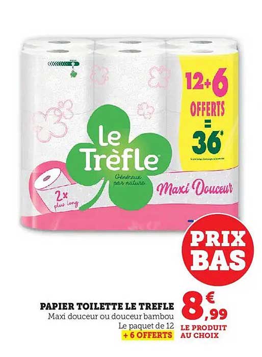 PAPIER TOILETTE LE TREFLE
