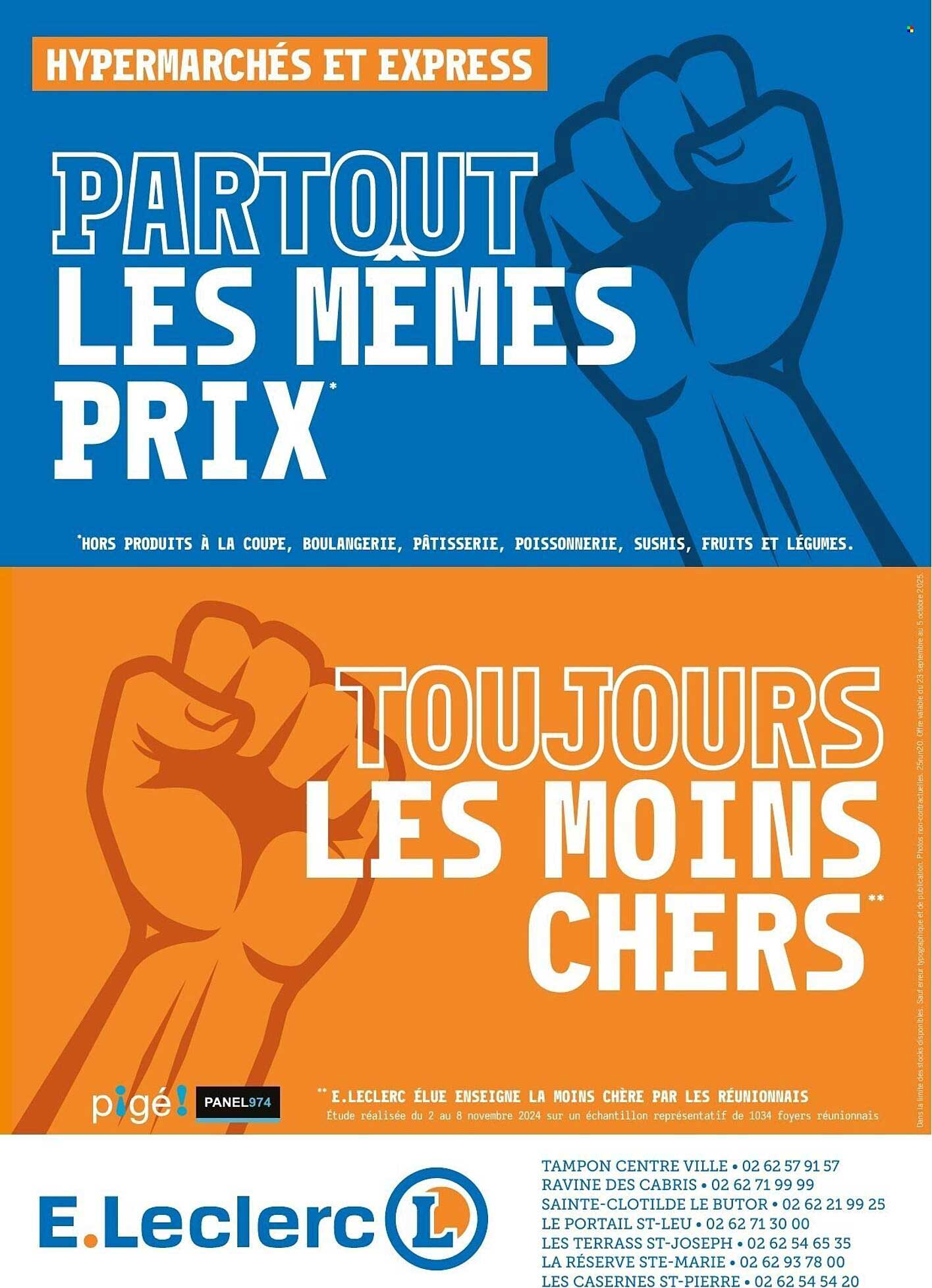PARTOUT LES MÊMES PRIX