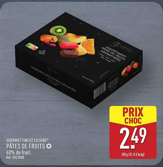 PÂTES DE FRUITS 60% de fruit.