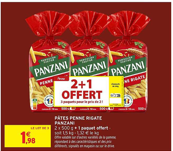 PÂTES PENNE RIGATE PANZANI