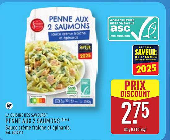 PENNE AUX 2 SAUMONS