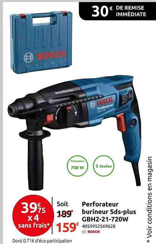 Perforateur burineur Sds-plus GBH2-21-720W