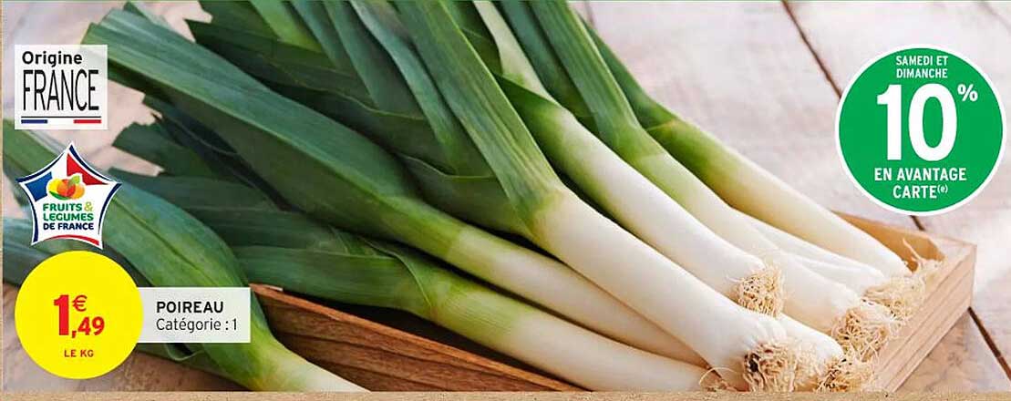 Poireau - 1,49 € le kg