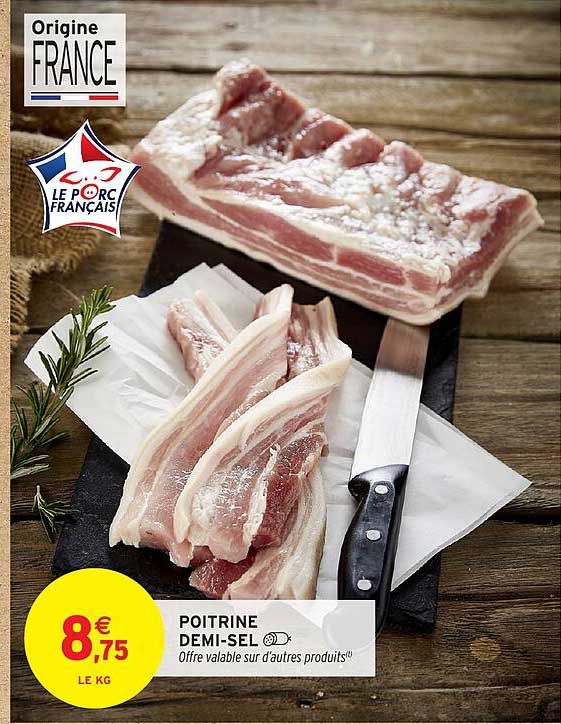 Poitrine demi-sel