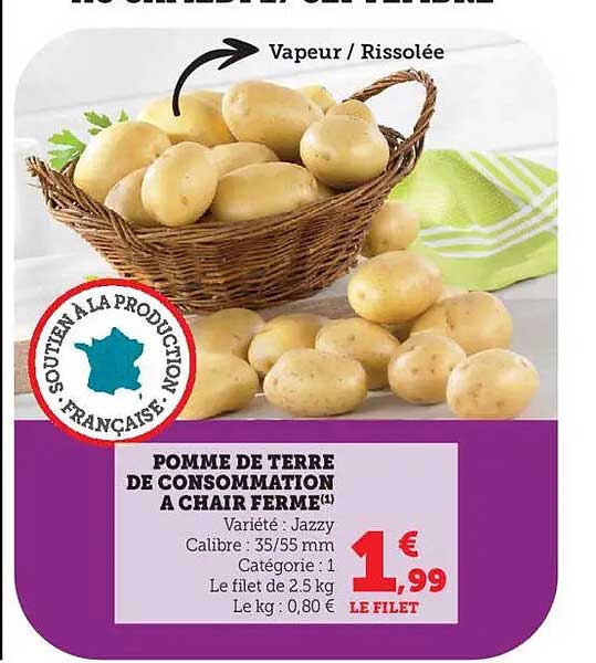 POMME DE TERRE DE CONSOMMATION A CHAIR FERME