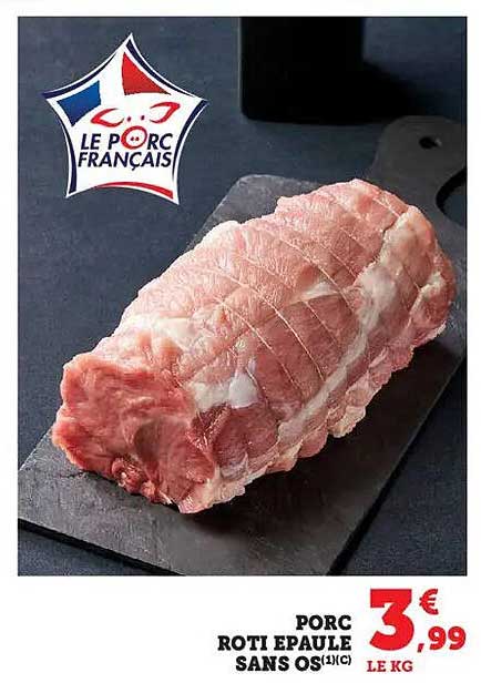 PORC RÔTI EPAULE SANS OS