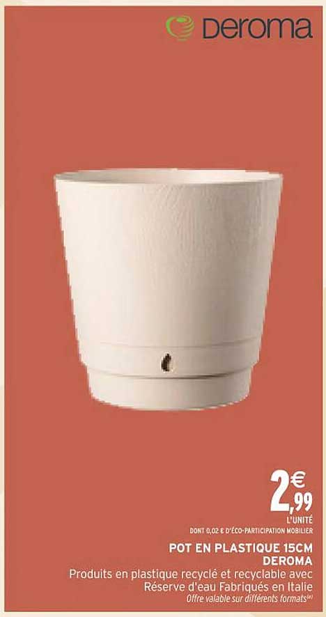 POT EN PLASTIQUE 15CM