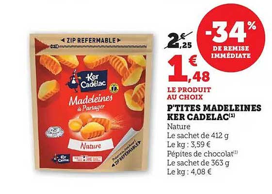 P'tites Madeleines Ker Cadélac