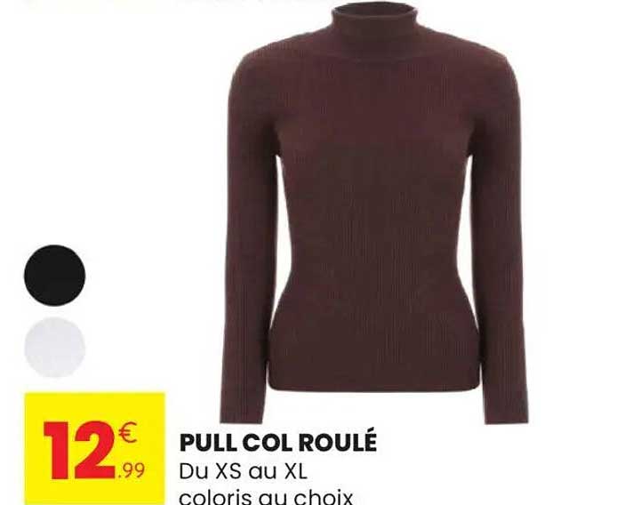 PULL COL ROLÉ