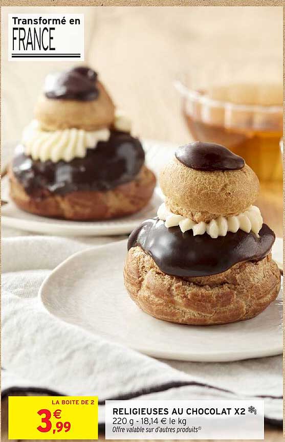 RELIGIEUSES AU CHOCOLAT X2