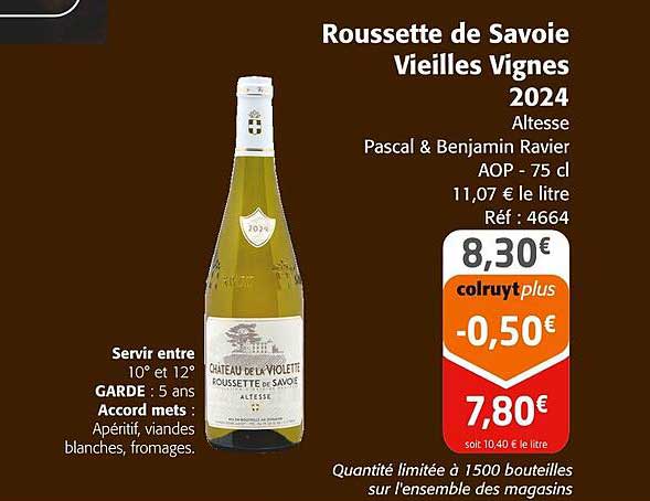 Roussette de Savoie Vieilles Vignes 2024
