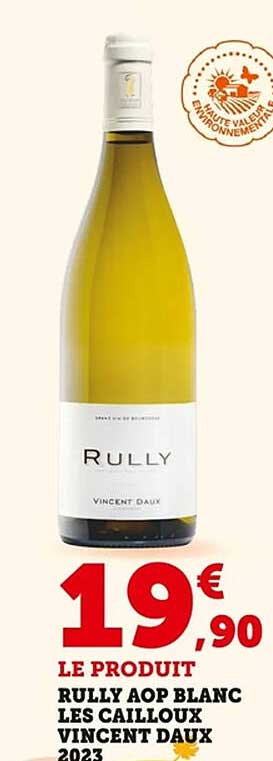 RULLY AOP BLANC LES CAILLOUX VINCENT DAUX 2023