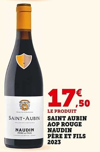 SAINT AUBIN AOP ROUGE NAUDIN PÈRE ET FILS 2023
