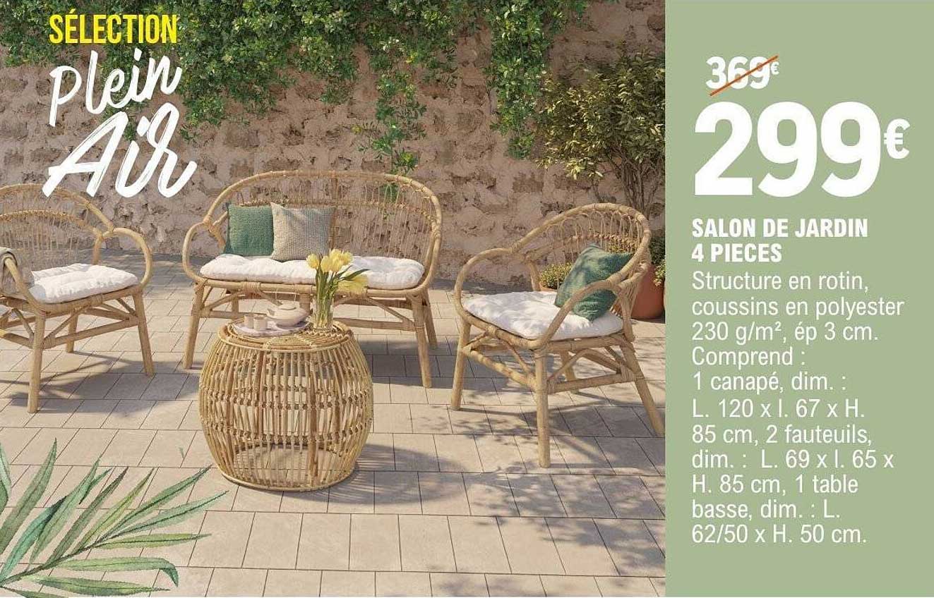 SALON DE JARDIN 4 PIECES