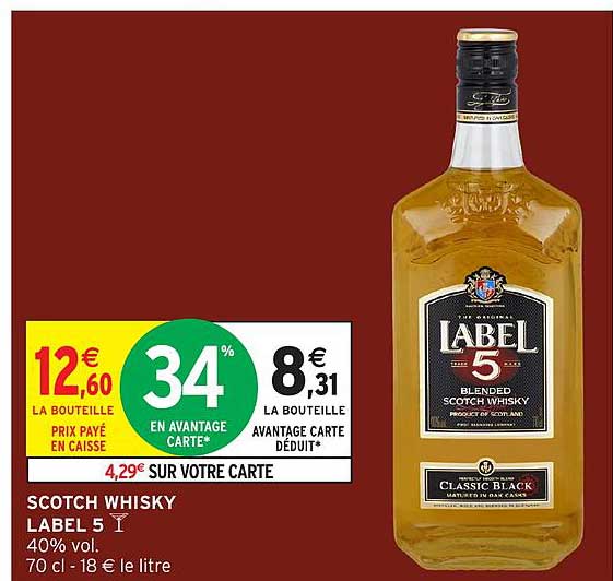 SCOTCH WHISKY LABEL 5
