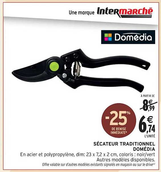 SÉCATEUR TRADITIONNEL DOMÉDIA