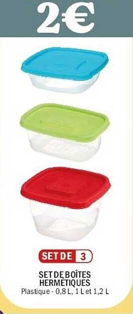 SET DE BOÎTES HERMÉTIQUES