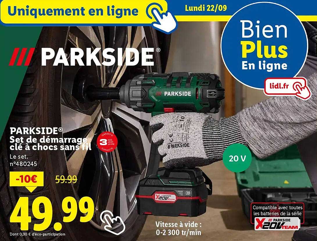 Set de démarrage clé à chocs sans fil