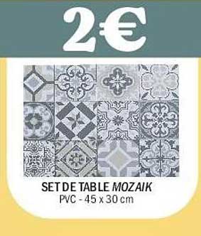 SET DE TABLE MOZAIK