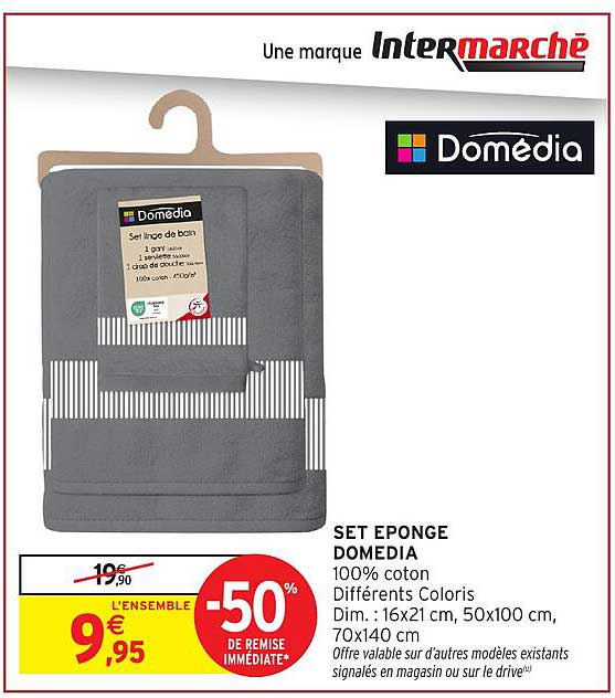 SET EPONGE DOMEDIA