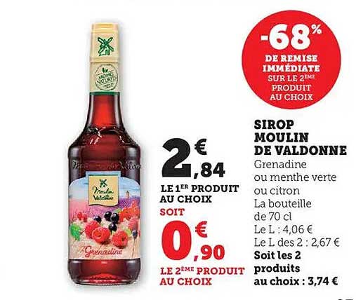 SIROP MOULIN DE VALDONNE