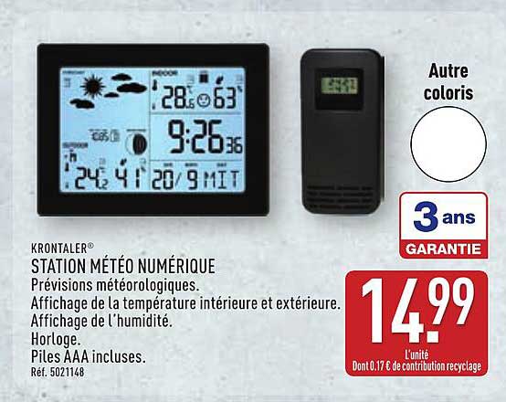 STATION MÉTÉO NUMÉRIQUE