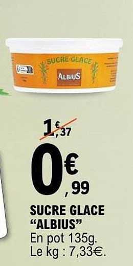 SUCRE GLACE "ALBIUS"