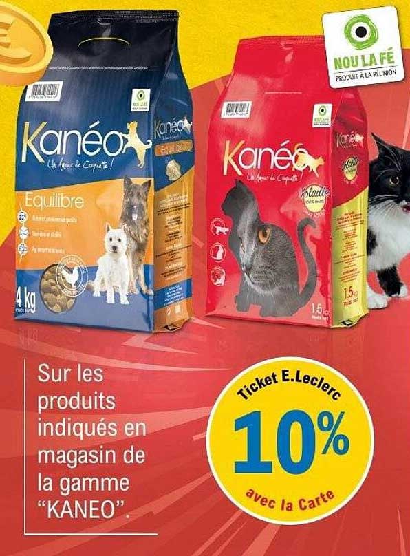 Sur les produits indiqués en magasin de la gamme "KANEÓ"