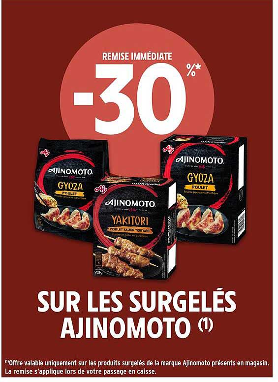 SUR LES SURGELÉS AJINOMOTO