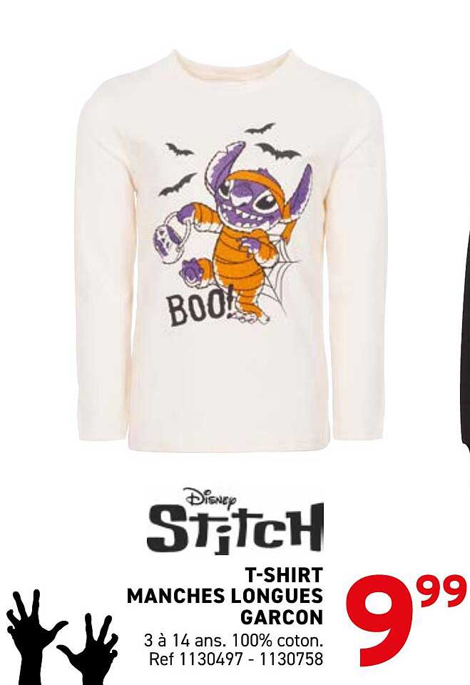 T-SHIRT MANCHES LONGUES GARCON