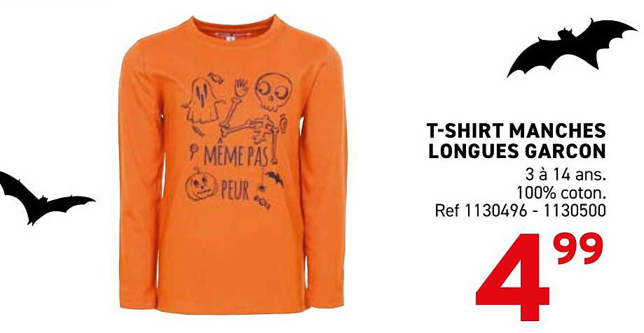 T-SHIRT MANCHES LONGUES GARCON