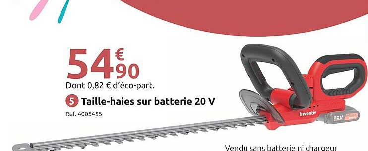 Taille-haies sur batterie 20 V