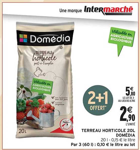 TERRIN HORTICOLE 20L DOMÉDIA