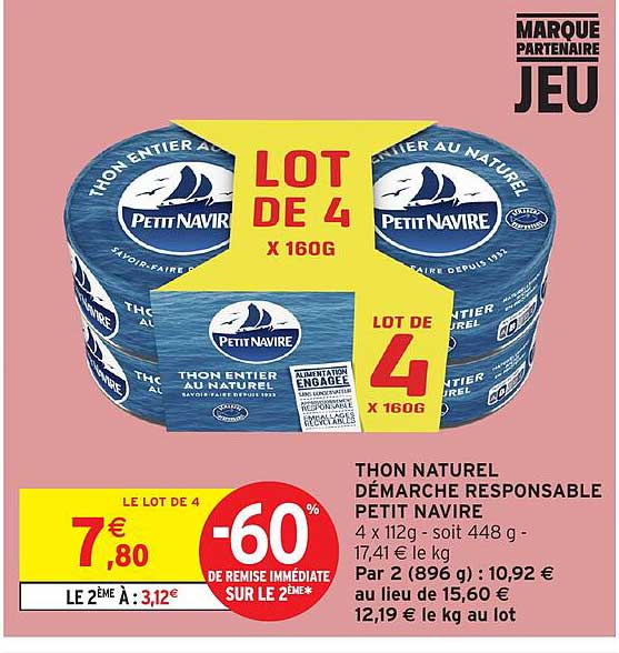 THON NATUREL DÉMARCHE RESPONSABLE PETIT NAVIRE