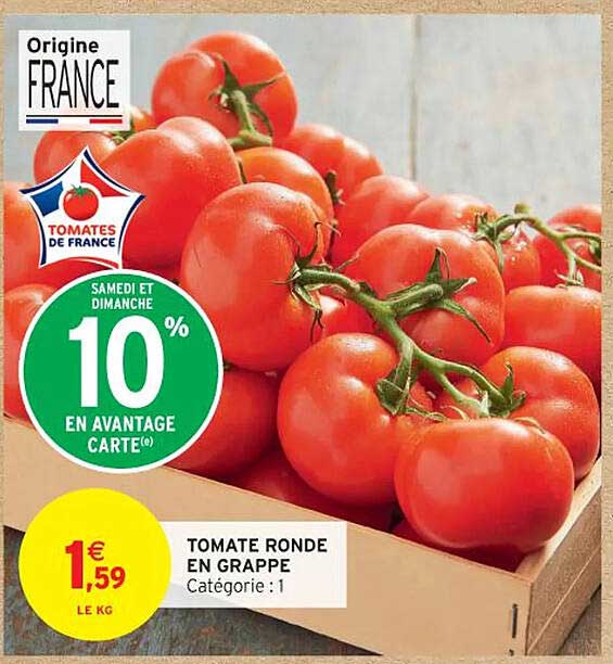 TOMATE RONDE EN GRAPPE