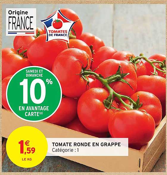 TOMATE RONDE EN GRAPPE
